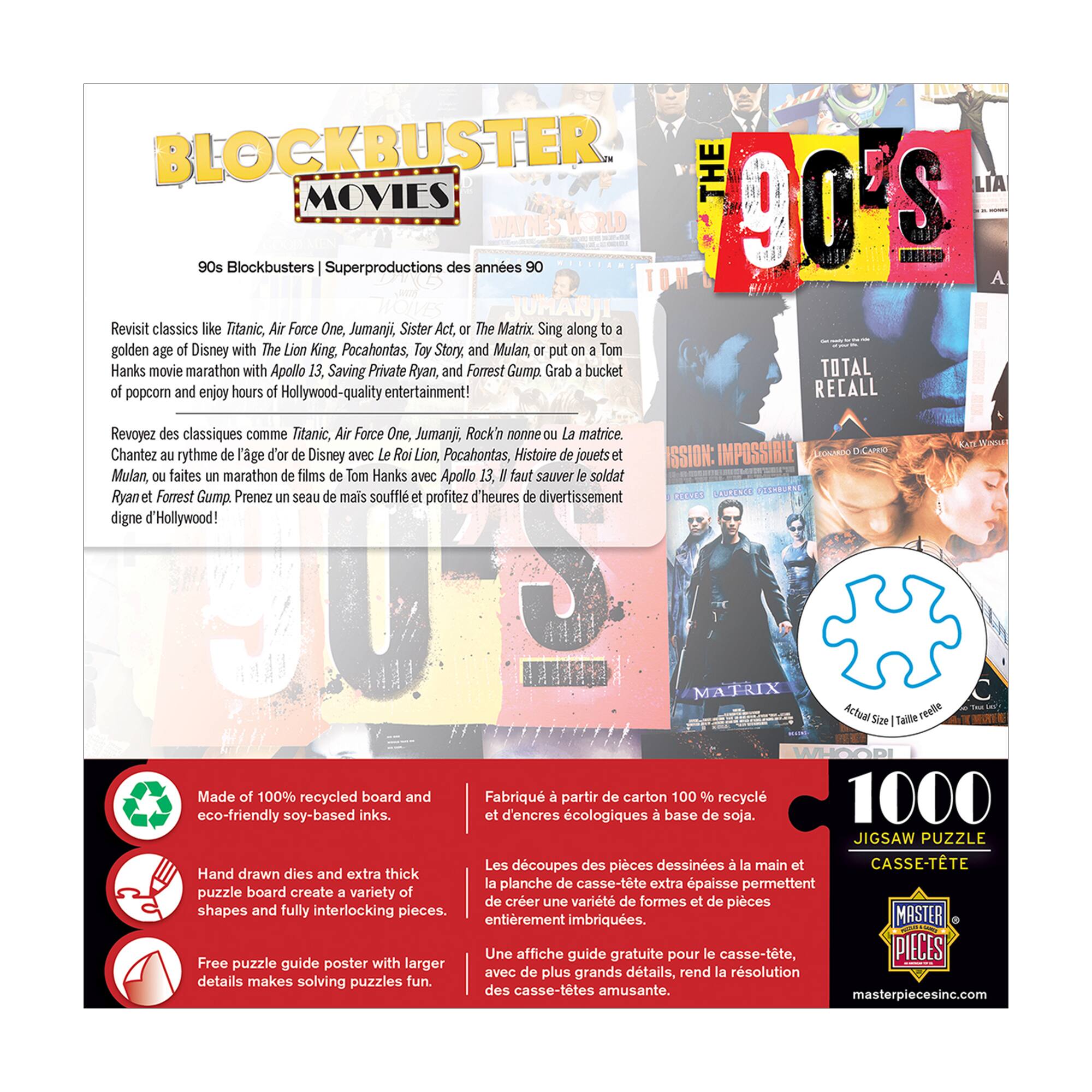 Blockbuster Movies - 90s Blockbusters: 1000 Pcs